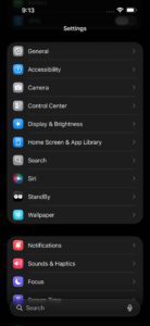 In Settings App on iphone, tap General