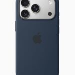 iPhone 17 Pro shown in a Silicone Case in midnight.