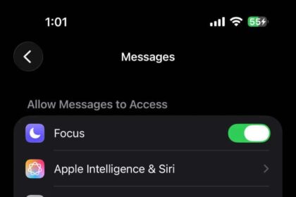Messages Settings on iPhone