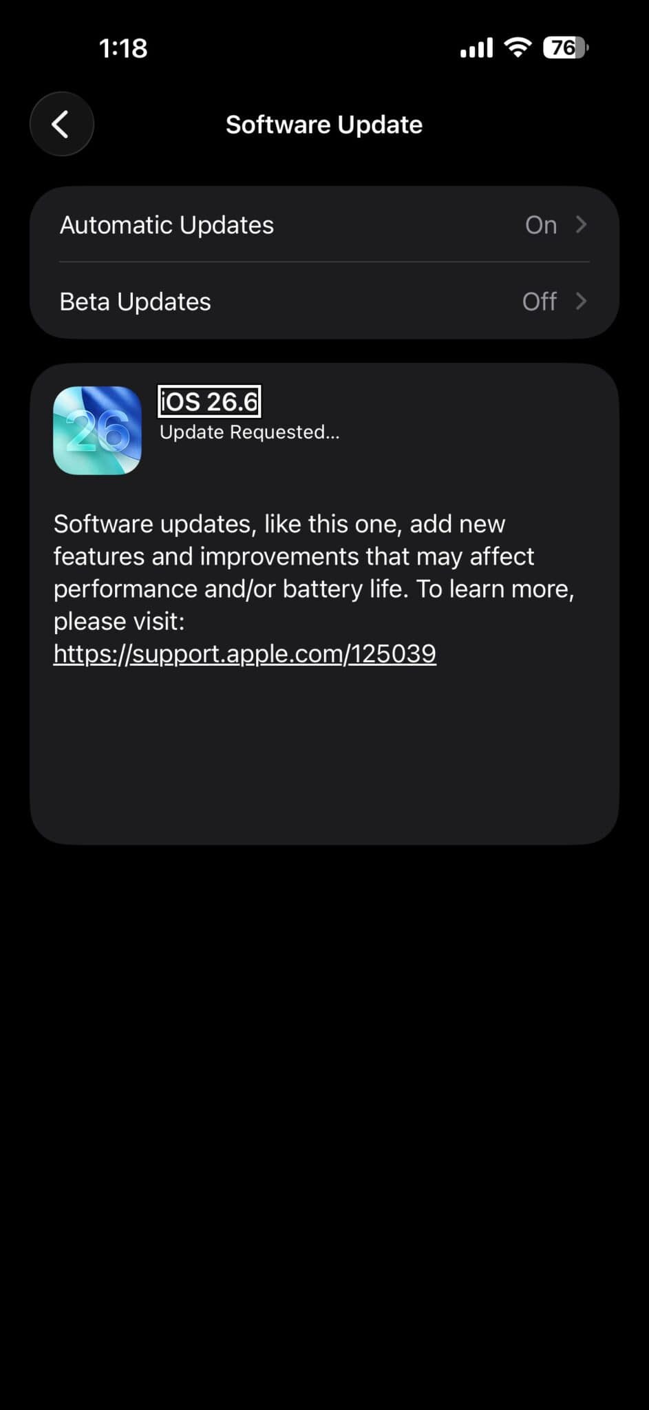 What’s new in iOS 26.6