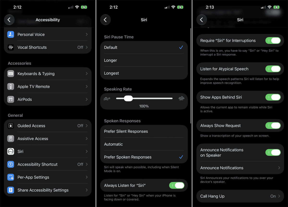 iOS 27 Siri Accessibility Options
