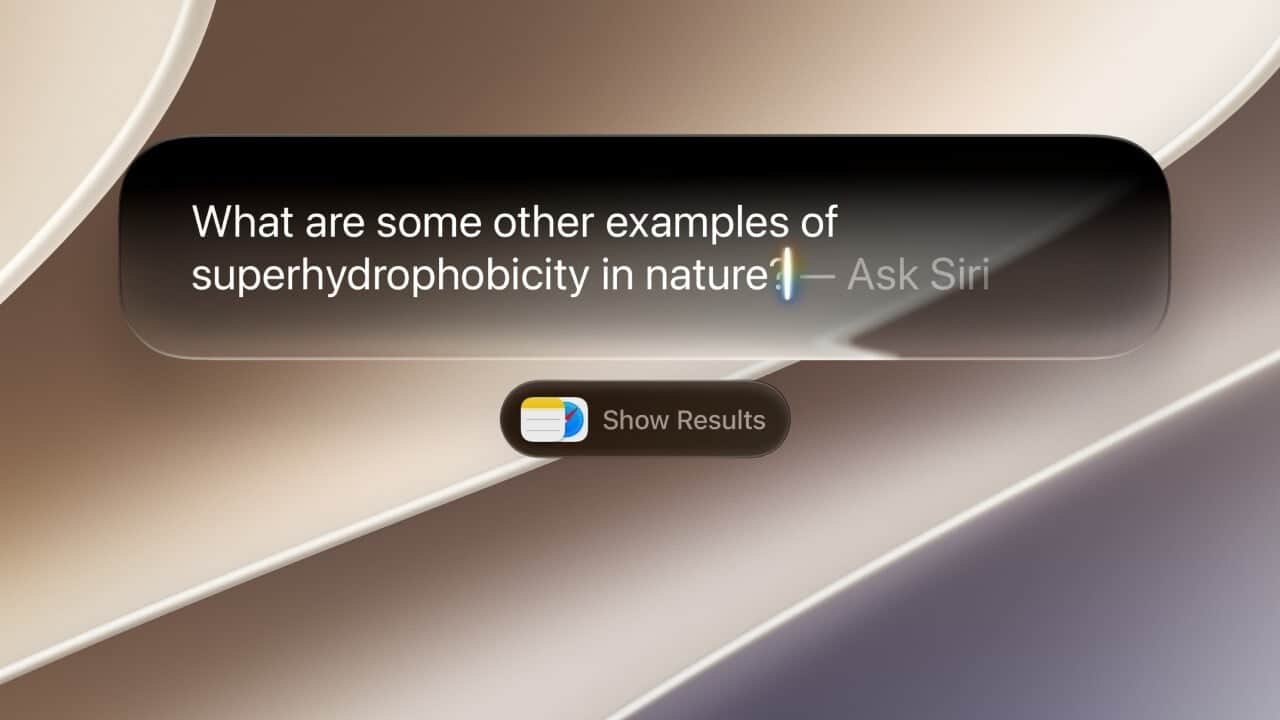 iOS 27 ask siri prompt on an iphone screen